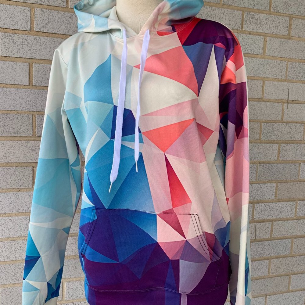 Zootop Bear hoodie abstract SIZE M WOMENS